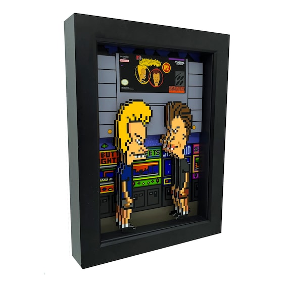 Beavis and Butthead SNES Game 3D Art: Framed Gamer Gift - Etsy