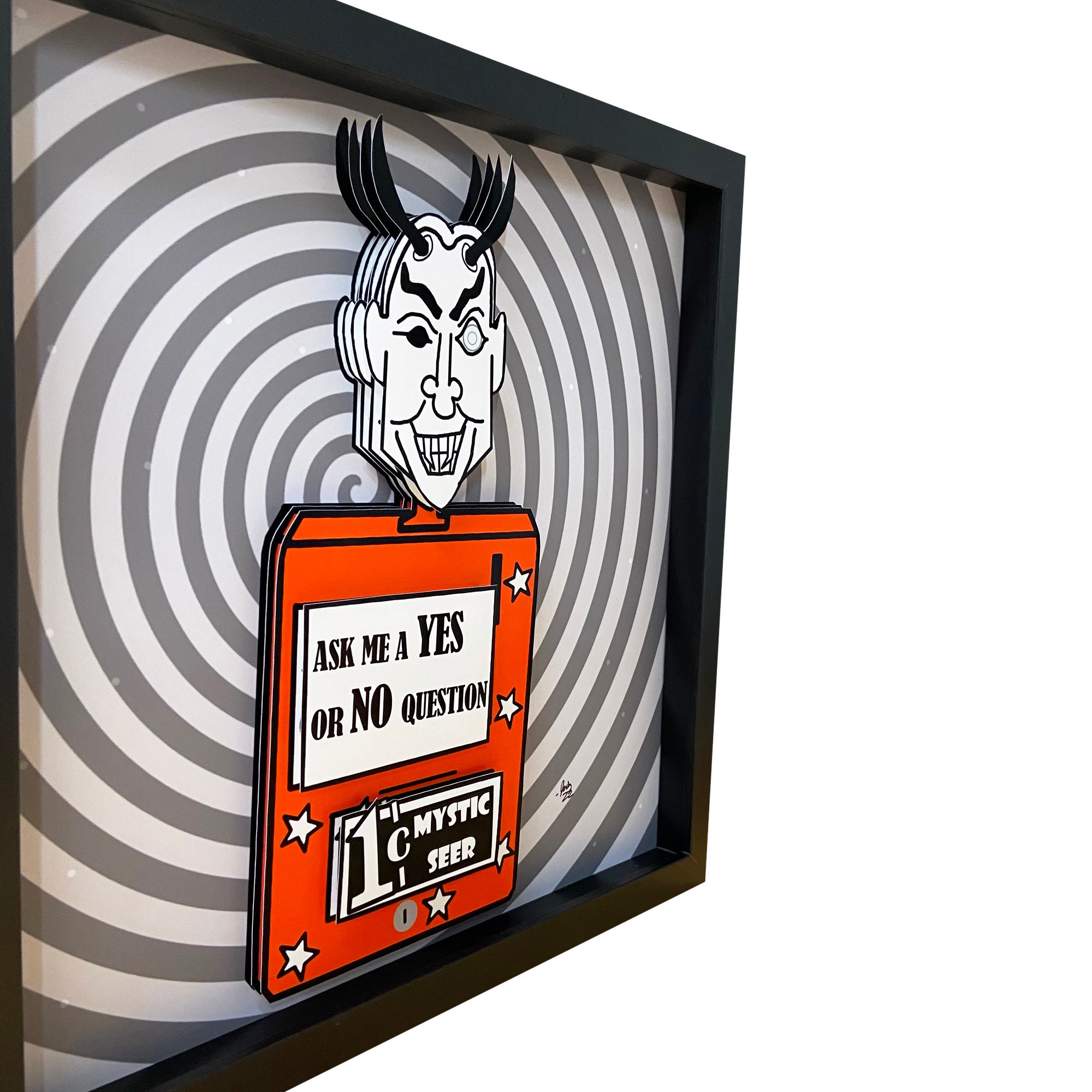 Mystic Seer Twilight Zone Art Twilight Zone Print 3D Art Rod Etsy