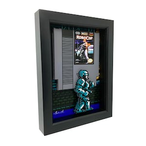 Robocop Nintendo 8-Bit Framed Art: Retro Video Game Decor
