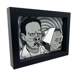 Twilight Zone 3D Pop Art: Eye of the Beholder Framed Print