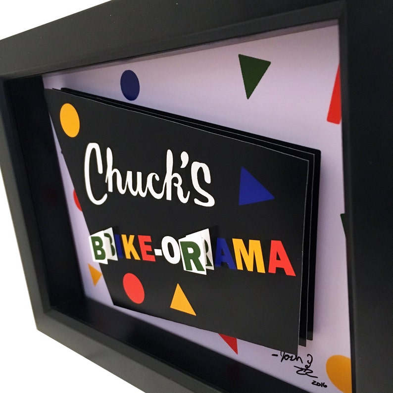 Pee Wee Herman Print Pee Wee/'s Big Adventure Poster Chuck/'s Bike O Rama 3D Art Tim Burton Decor
