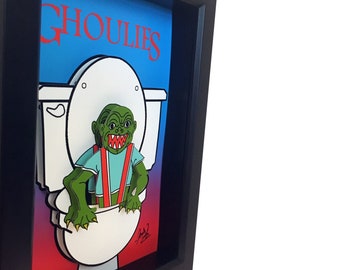Ghoulies Movie Poster Art Horror Bathroom Decor 3D Art Horror Decor Ghoulies Poster Horror Art