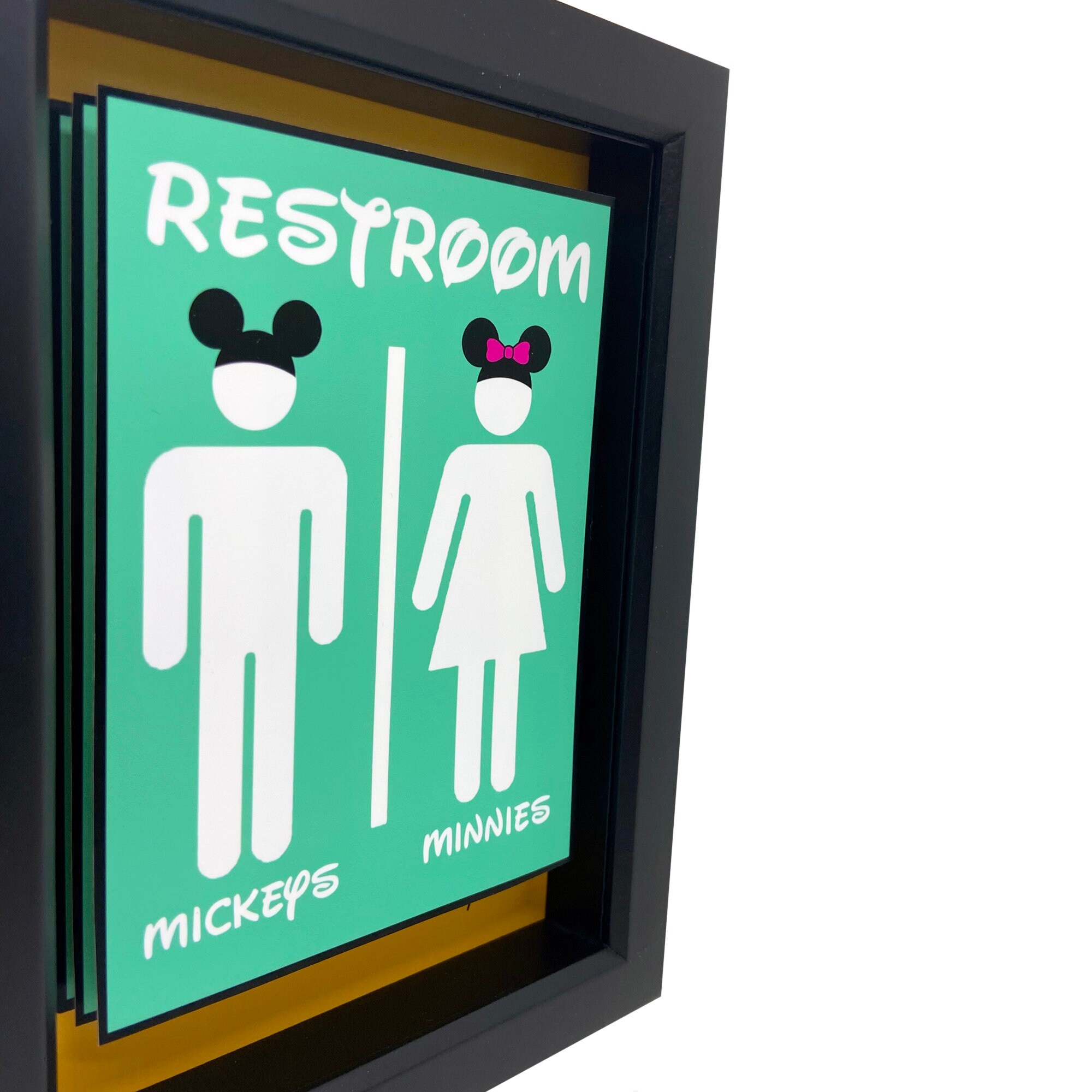 Disney baño decoración Disney baño signo 3D arte Disney | Etsy