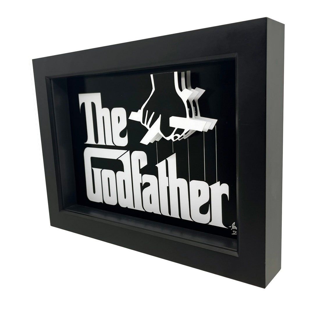 The Godfather Wall Art the Godfather Movie Poster 3D Art Vito Corleone