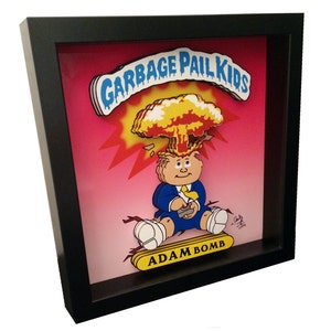 Garbage Pail Kids Trading Cards Print Adam Bomb Print Garbage Pail Kids Print GPK Art GPK Print 3D Art 1980s Trading Cards Adam Bomb Art