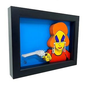 Divine - Pink Flamingos 3D Art Print: John Waters Cult Movie Decor