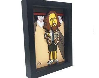 Big Lebowski Art Big Lebowski Poster Big Lebowski Print 3D Art Coen Brothers Art Coen Brothers Movie Big Lebowski Sweater Movie Poster Print