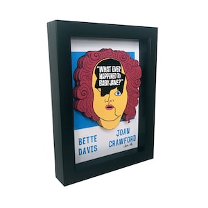 What Ever Happened to Baby Jane Movie Poster 3D Art Print Horror Print Horror Movie Poster Bette Davis Poster Joan Crawford Movie Poster