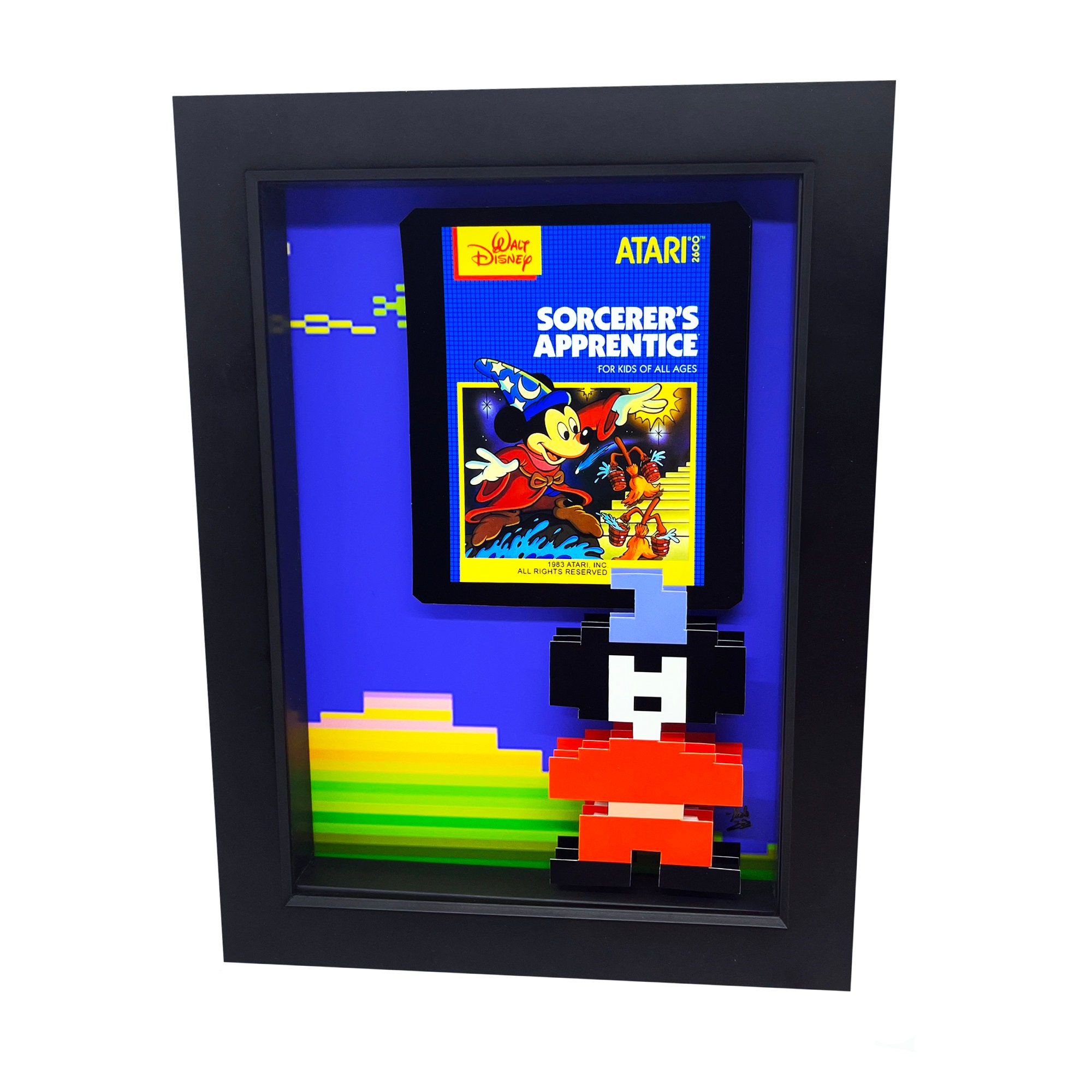 Atari 2600 Art Disney Sorcerer's Apprentice Video Game Decor