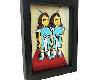 The Shining Art The Shining Poster Grady Twins 3D Art Horror Decor The Shining Movie Poster Stanley Kubrick Poster Horror Art Horror Print