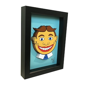 Tillie Face 3D Art: Asbury Park, NJ Boardwalk Icon (5x7&quot; Framed)
