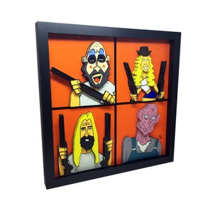Captain Spaulding 3D Pop Art: The Devil&#39;s Rejects Framed Horror Decor
