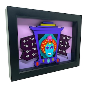 Pee Wee&#39;s Playhouse Jambi 3D Art: 1980s Cartoon Gift