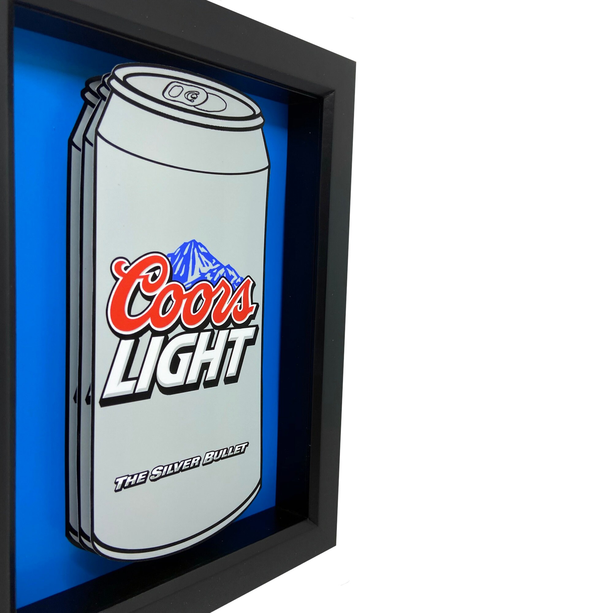 Coor Light Art Coors Light Decor 3D Art Coors Beer Gifts Beer Etsy