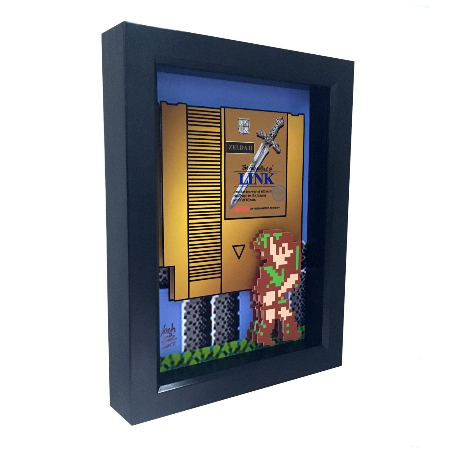 Zelda 2 Framed Art: the Adventure of Link, 1980s Nintendo