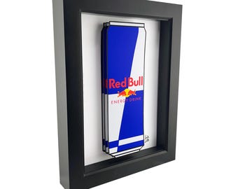 Red Bull Energy Drink Can 3D Art: Kitchen Wall Art Bar Decor