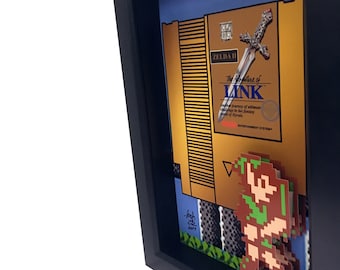 絵画 Zeldam SR2000 #002 Zelda 2 Framed Art: the Adventure of Link, 1980s Nintendo