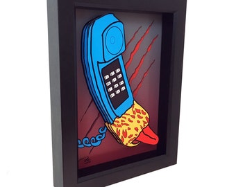 Freddy Krueger Phone Art: 3D Nightmare on Elm Street Poster