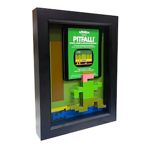 Atari Pitfall Harry 3D Art Atari 2600 Game Art Atari Video Game Art Retro Video Game Print Atari Art Pitfall! Retro Video Game Decor Gamer