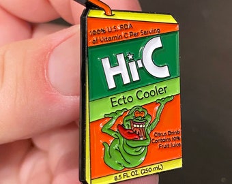 Ecto Cooler Enamel Pin Ghostbusters Enamel Pin Slimer Enamel Pin Ecto Cooler Pin Ghostbusters Pin Slimer Pin 1980s Decor Pin Game Ghost Pin