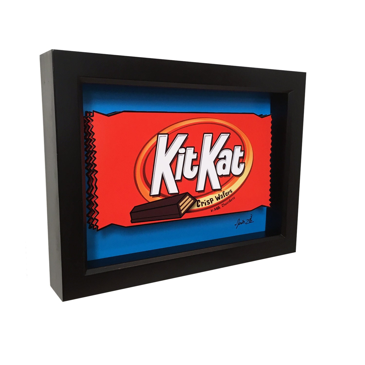 KIT KAT Chocolate Bar KEYCHAIN Keyring Novelty Indonesia 3D Wide 2" 