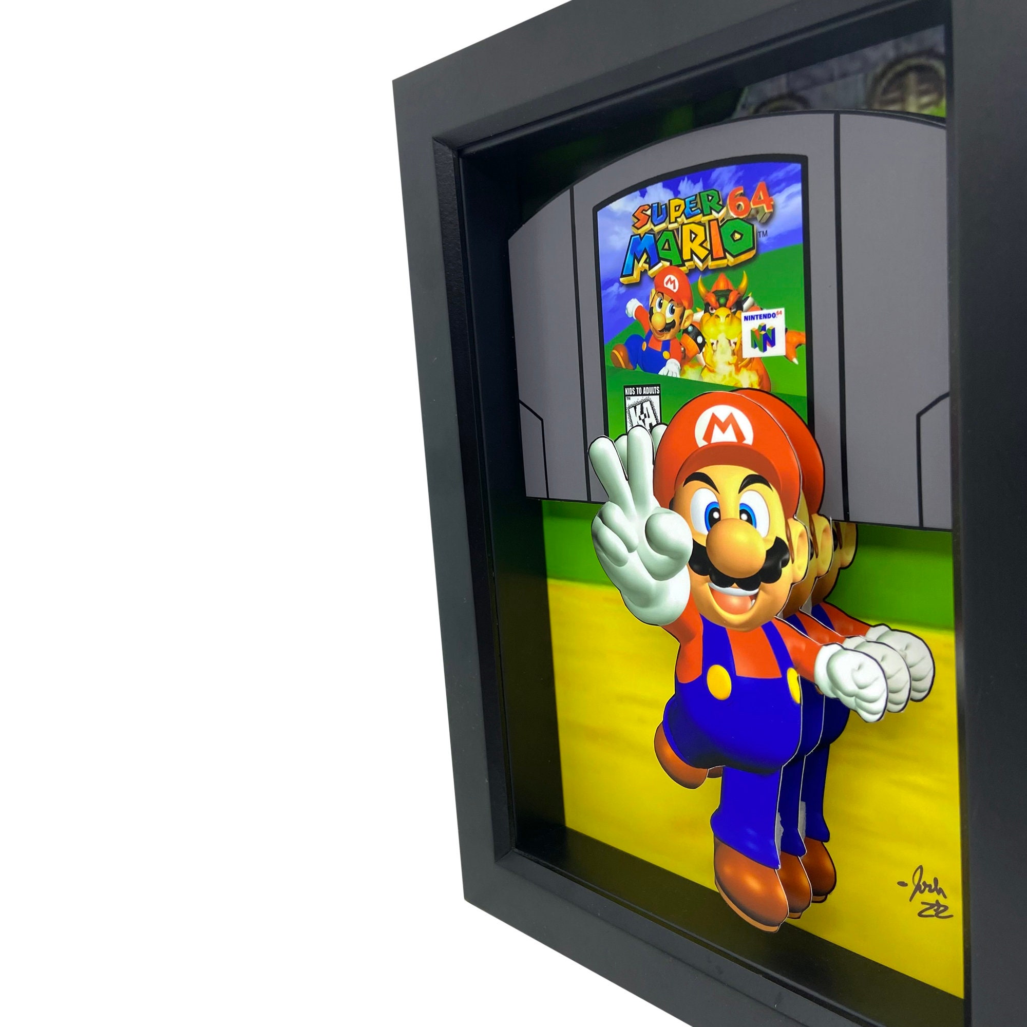 Super Mario 64 Art Nintendo 64 Games 3D Art Nintendo Art Super Etsy