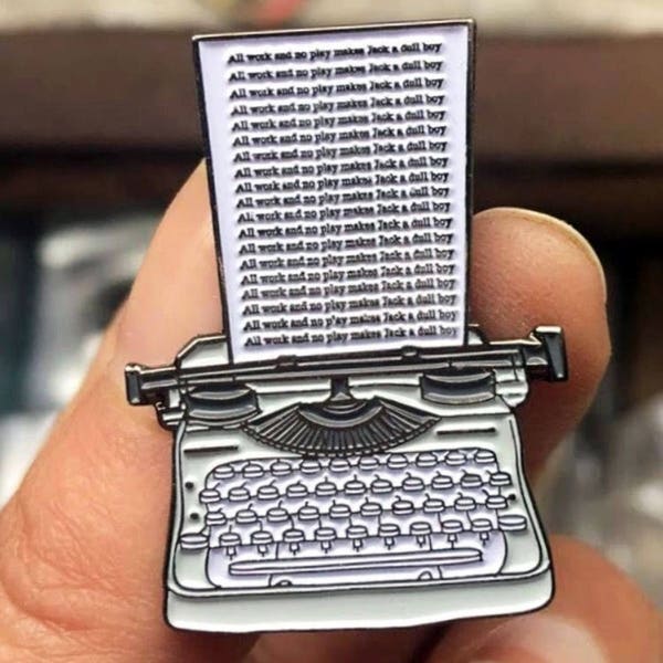 The Shining Pin The Shining Typewriter Horror Pin Horror Enamel Pin Stanley Kubrick Pin Stephen King Pin