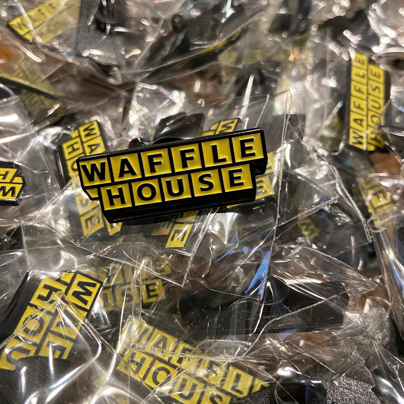 Waffle House Pin Waffle House Enamel Pin Waffle House Sign Pin Etsy