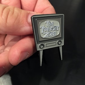 Twilight Zone Enamel Pin: Classic TV Show Title Screen