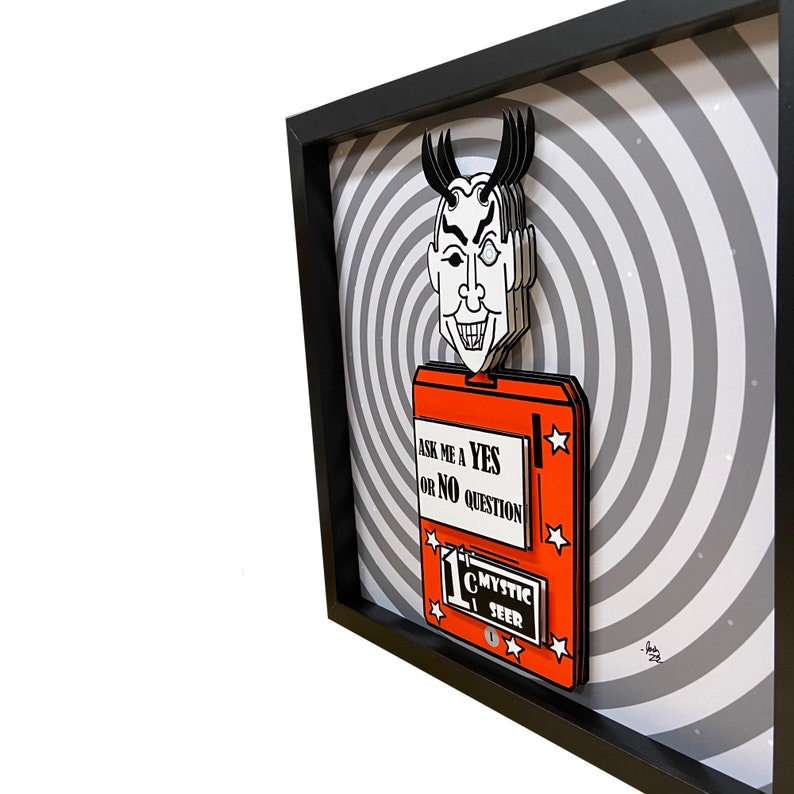 Mystic Seer Twilight Zone Art Twilight Zone Print 3D Art Rod Etsy UK