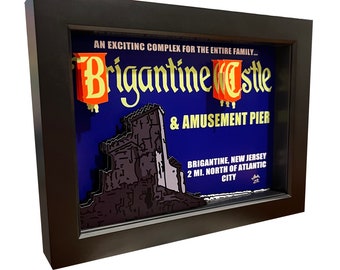 Art 3D du château de Brigantine : maison hantée sur la côte du New Jersey - encadré