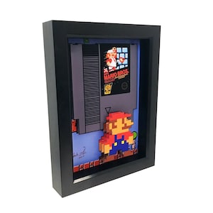 Super Mario Bros NES Art Nintendo 8 Bit Art Pixel Art 3D Art Video Game Art Nintendo Art Super Mario Art Print Mario Bros NES Video Games