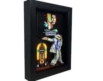 Michael Jackson Moonwalker 3D Framed Art: Retro Sega Genesis Gamer