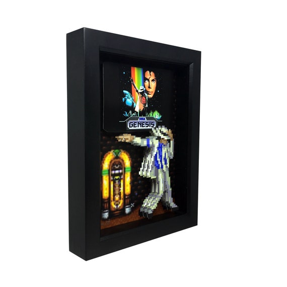 Michael Jackson Moonwalker 3D Framed Art: Retro Sega Genesis Gamer