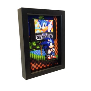 Sonic the Hedgehog Art Sonic Art Video Game 3D Print Video Game Gifts Video Game Art 3D Art Sega Genesis Games Video Game Decor Sega Art