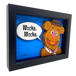 Fozzie Bear 3D Framed Art: The Muppets Wall Decor