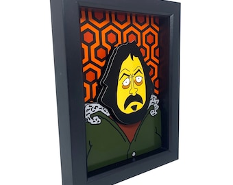 Stanley Kubrick 3D Art: The Shining & A Clockwork Orange, Signed Framed Print (7x5)