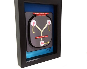 Back to the Future Flux Capacitor Framed Art: Sci-Fi Movie Decor