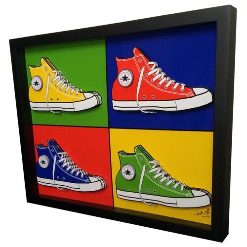 Shops Converse Chuck Taylor Sneakers Basketball Shoes 3D Pop Art Vintage