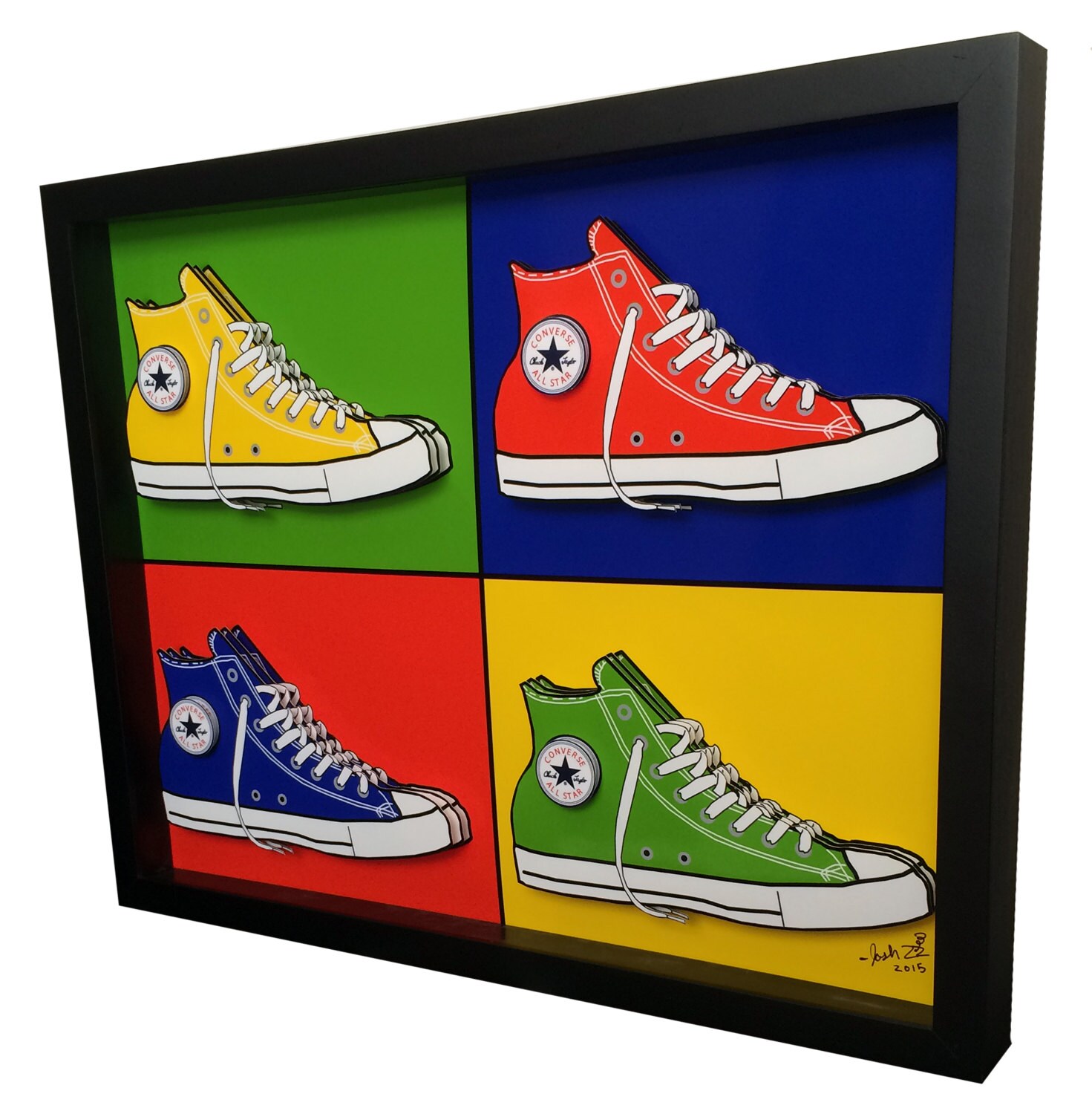 Converse Chuck Taylor Sneakers Basketball Shoes 3D Pop Art Vintage Etsy