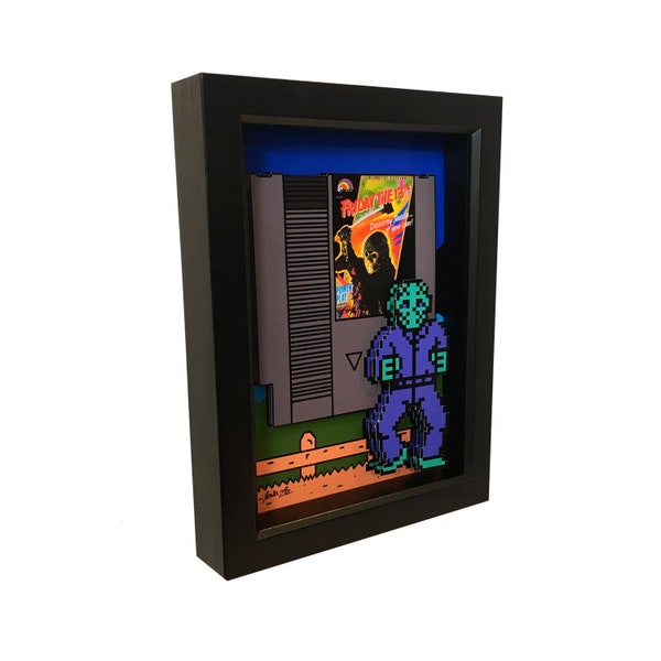 Jason Voorhees Art Friday the 13th Art 8 Bit Art Pixel Art Horror Video Game Decor Nintendo 3D Art Video Game Art Nintendo Art Print Gamer