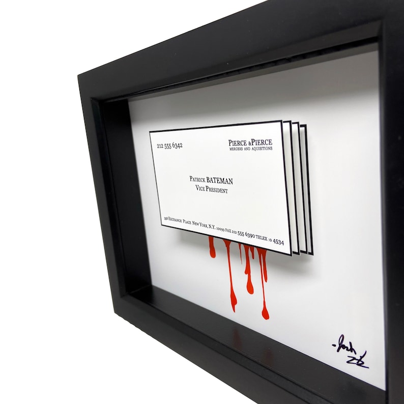 Patrick Bateman Business Card American Psycho Business ...
