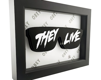 They Live 3D Art: Obey - John Carpenter Horror Movie Decor