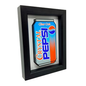 Crystal Pepsi Can Pepsi Decor 3D Art Pepsi Sign Soda Art Soda Sign Kitchen Decor Pepsi Collectibles Pepsi Pepsi Cola Art Print Crystal Clear