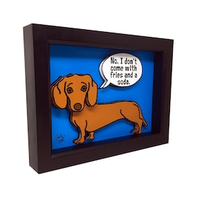 Dachshund Art Prints Dachshund Gift 3D Art Dachshund Wall Art Dachshund Decor Dog Lover Gift Dog Decor Dog Art Pet Lover Gift Wiener Dog Art