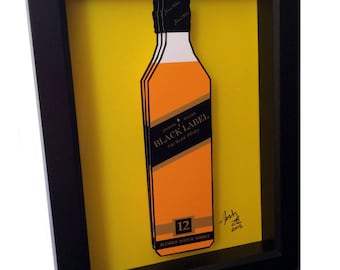 Johnnie Walker Black Label 3D Art Bar Decor