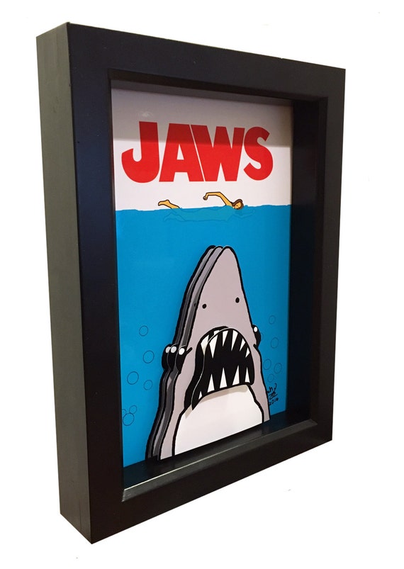 SF・ファンタジー・ホラー JAWS MOVIE POSTER 3D 正式的 Amazon.com: Games & Toys : Statue Poster Movie 3D
