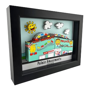 Asbury Park Tillie Palace Amusements 3D Art - Shore Decor (5x7″ Framed)