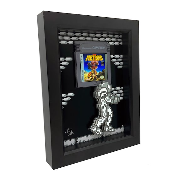 Metroid Game Boy Art: 8-Bit Samus Aran Framed Print