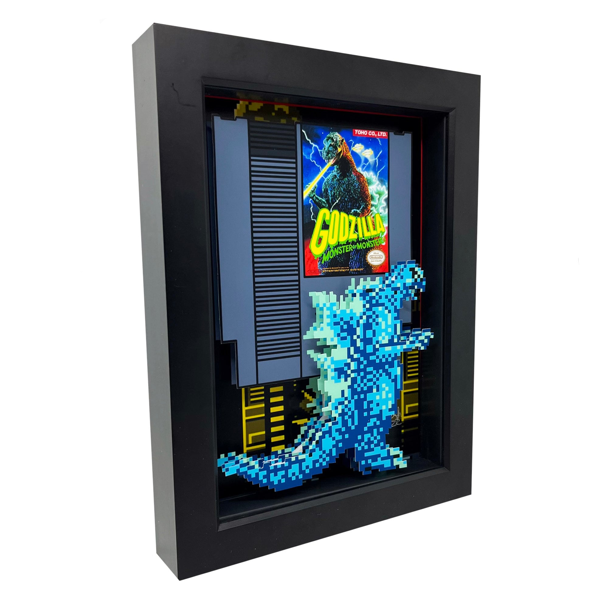 NES Godzilla Art Print Nintendo Decor 3D Art Video Game Art - Etsy